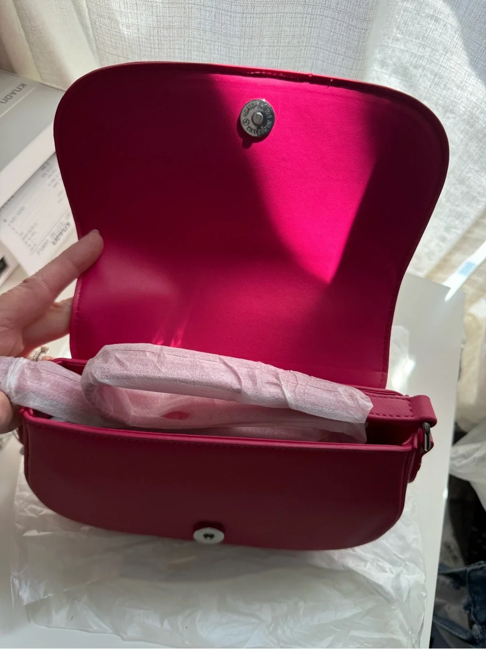 Valentino Orlandi pink shoulder bag purse NWT
